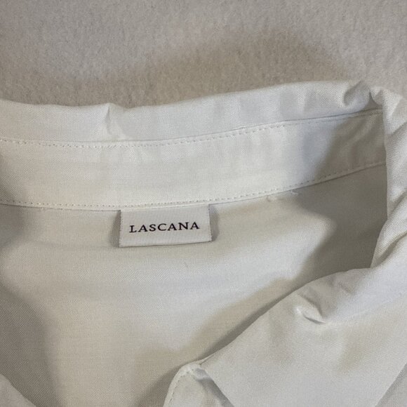 Lascana White Blouse Size 8 Balloon Long Sleeve - Picture 5 of 12